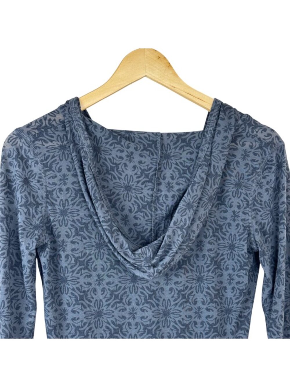 Soybu Long Sleeve Hoodie T Shirt Size Med Grey Yoga Athleisure Loungewear Casual - Picture 4 of 8